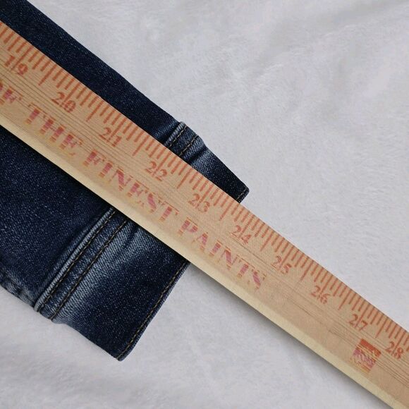 AG Adriano Goldschmied Mirah Denim Jacket Women Small Blue Stretch Jean Trucker - Picture 7 of 8